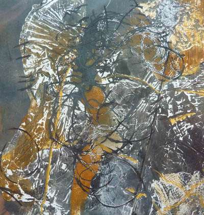 Claire Harel, artiste peintre bordeaux, indépendants plasticiens, femme monotype abstrait